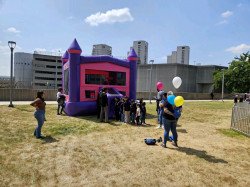 Pink and Purple Bounce House